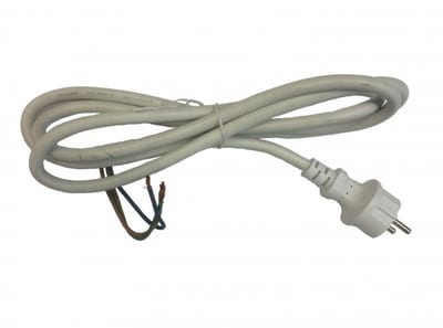 Mains cable plug 1,5M 3G1 5 mm² white IP44