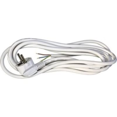 Mains cable plug 3M 3G1 5 mm² white PVC