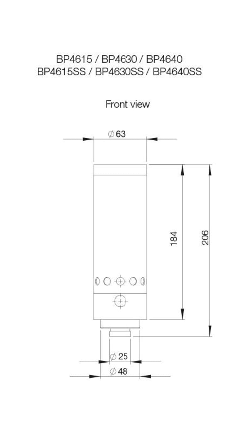 nVent HOFFMAN BP4615 Vortex cooler 293W, 184, air flow 425 l/min, Aluminium, IP66