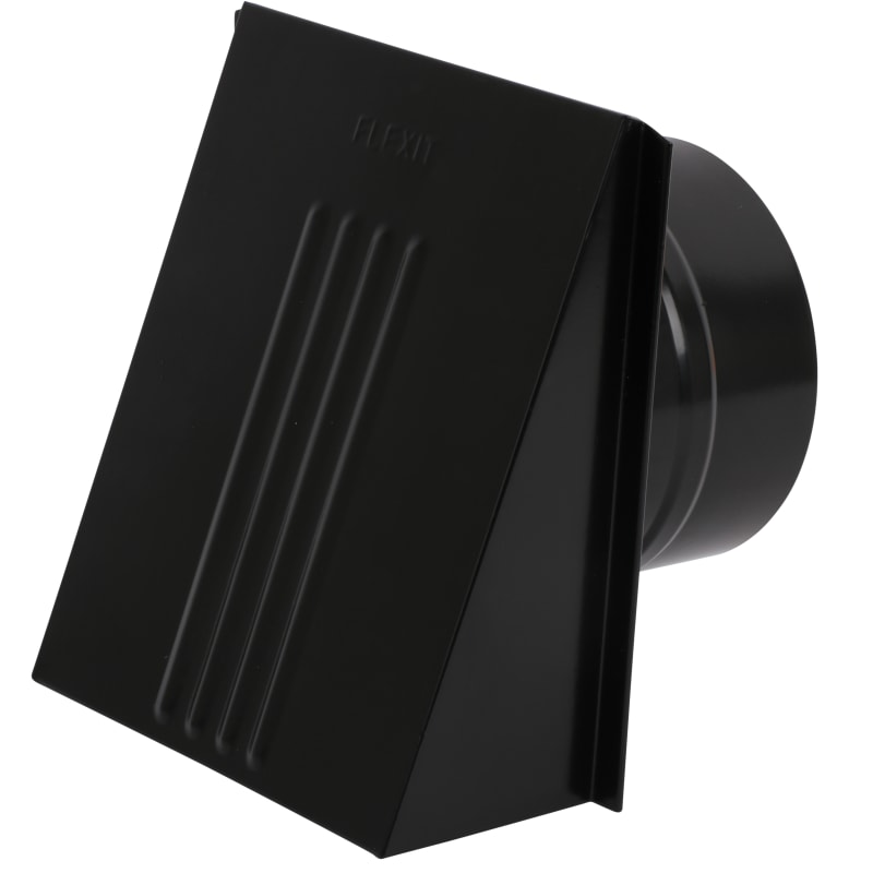 Ventilatorventil with damper black Ø150 (118520)