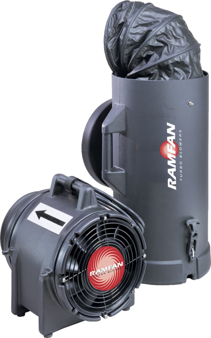 Dacon Ramfan UB20XX Ex Zone 1/2 Portable Blower with 7.6 m Antistatic Duct (1RUB20X1)