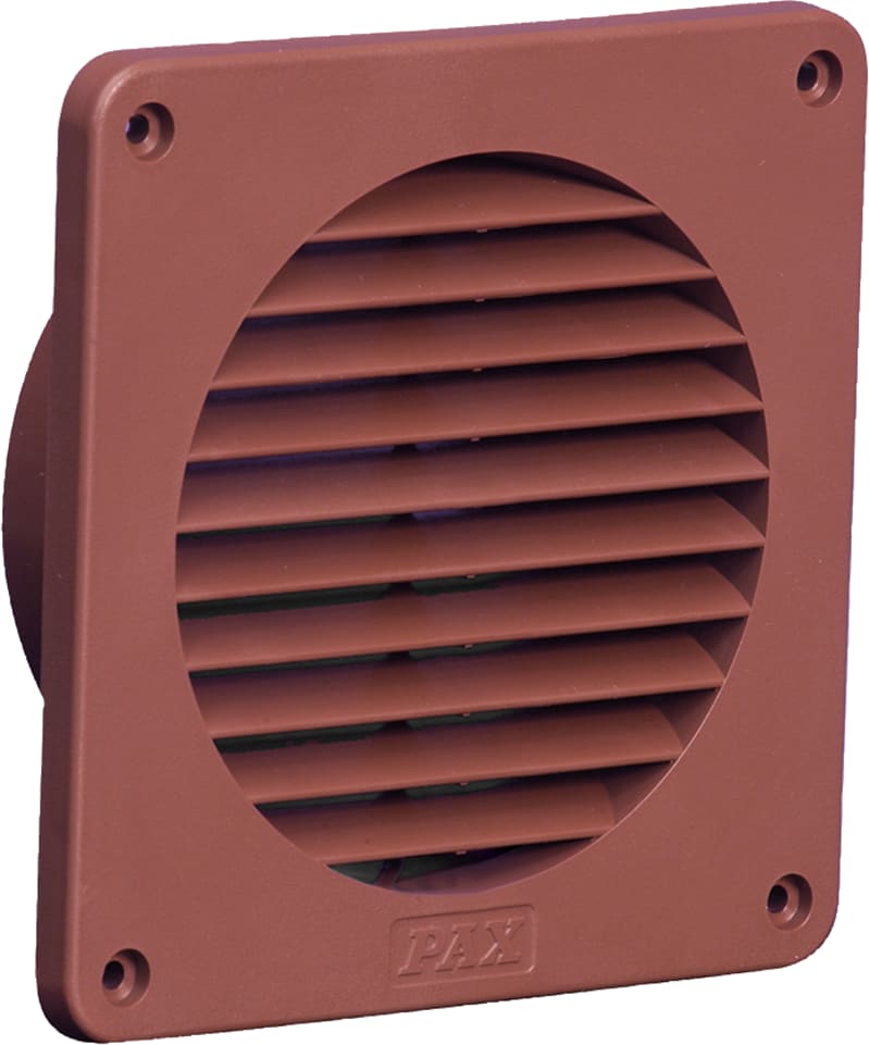 Pax 8156-3 External Wall Grille Ø100 Red