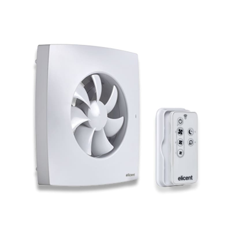 Knut Bø E-max PLUS RC Bathroom Fan with Humidistat and Remote Control