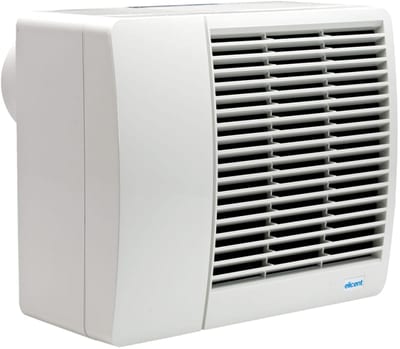 Knut Bø Radia 300 BK 4" Bathroom Extract Fan with Damper