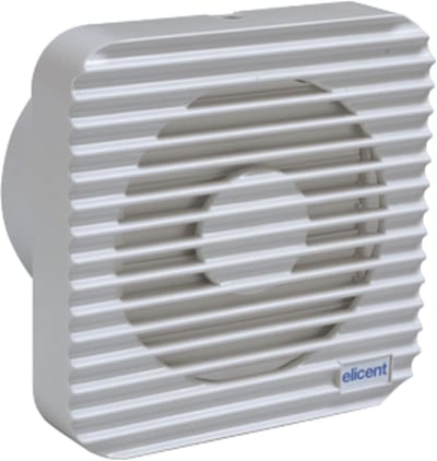 Knut Bo MURO 100 SK Wall/Ceiling Fan 4 inch with Cord Damper and Cord Switch