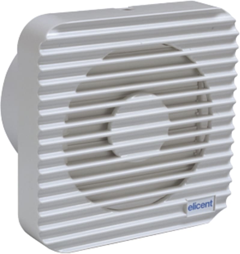 Knut Boe MURO 150 BK Wall/Ceiling Bathroom Fan 6 in with Damper