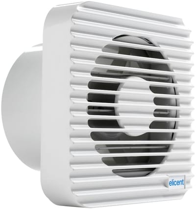 Knut Bø MURO 100 K-12V 4-Inch SELV Bathroom Fan with Damper