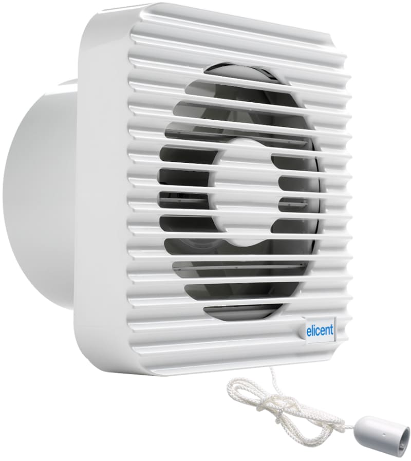 Knut Bo MURO 120 BK-12V 5-inch 12V SELV Bathroom Fan with Damper