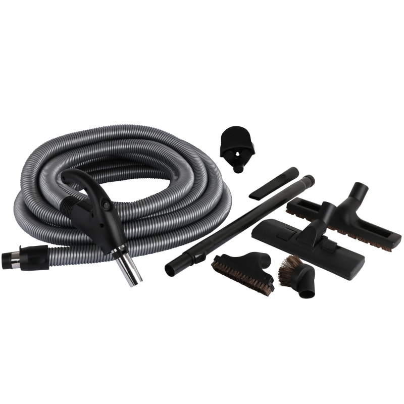 Flexit Entry 9 m hose set with on/off switch for central vacuum (116091)