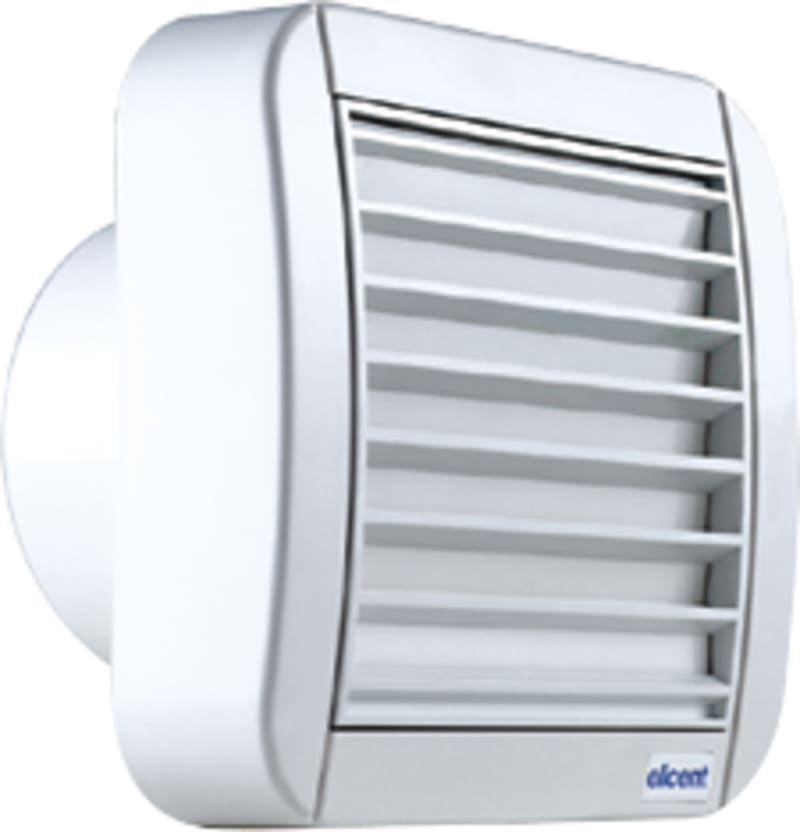 Knut Bø ECO 100 AB 4" Wall/Ceiling Fan Electric Damper and Cord Switch