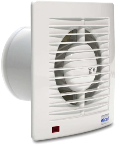 Knut Bø MURO-Style 150 MHY 6-inch Bathroom Fan with Damper