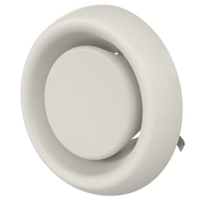 Extract Valve Ø100 white plastic