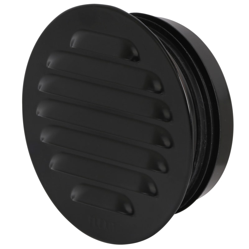 Grille round steel with spigot Ø100 black (118523)