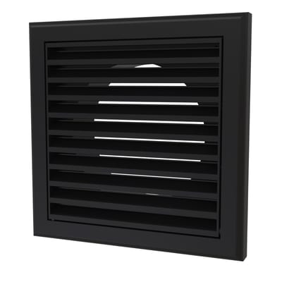 Grille PS 100 4:kt with spigot Ø100 black