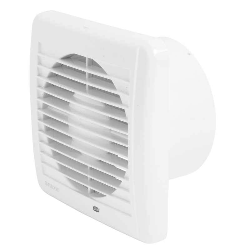 Flexit 125B Standard Bathroom Fan, Ø125 mm, White (400053)
