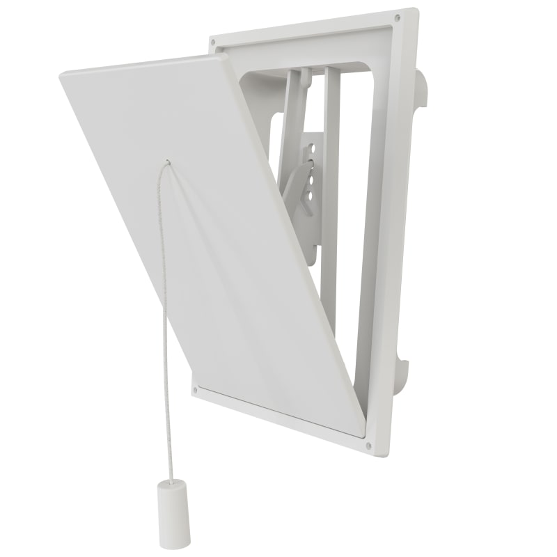 Flap Valve white plastic 100X150 mm (02022)
