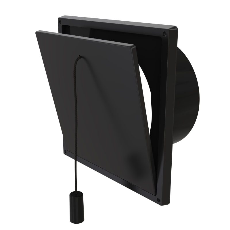 Flap Valve with spigot 100KV2 black (119842)
