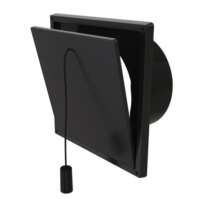 Flap Valve with spigot 100KV2 black