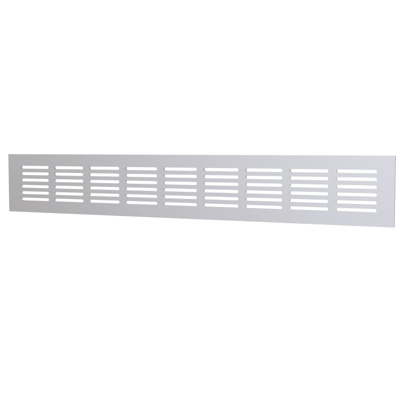 Flexit 101311 Overflow Grille, Matt Aluminium 400×60 mm