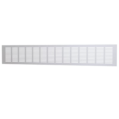 Flexit Transfer Grille 600x100 mm, Matt Aluminium