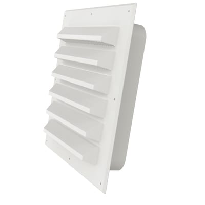 Louvre Grille w/Frame Plastic 6X6"