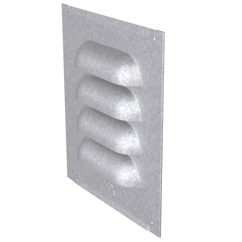 Louvre grille, flat steel 100x100 mm (02300)