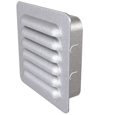 Louvre Grille w/Frame steel 150x150 mm