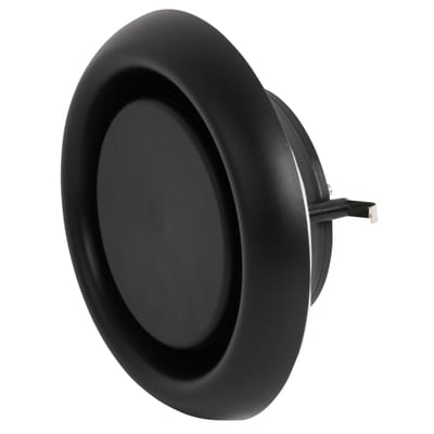 Extract Valve Ø100 black plastic