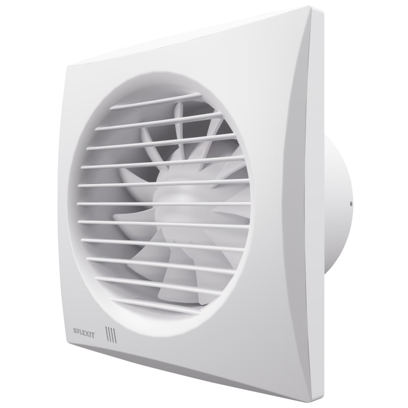 Flexit Classic Eco 125 STD Bathroom Fan Ø125 mm On/Off White (121013)