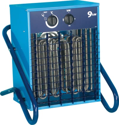 Fan Heater 9kW 230V/3 Pluggable