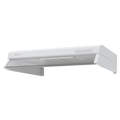 Flexit Facet S 121844 White Kitchen Hood for AC/EC Central Fan