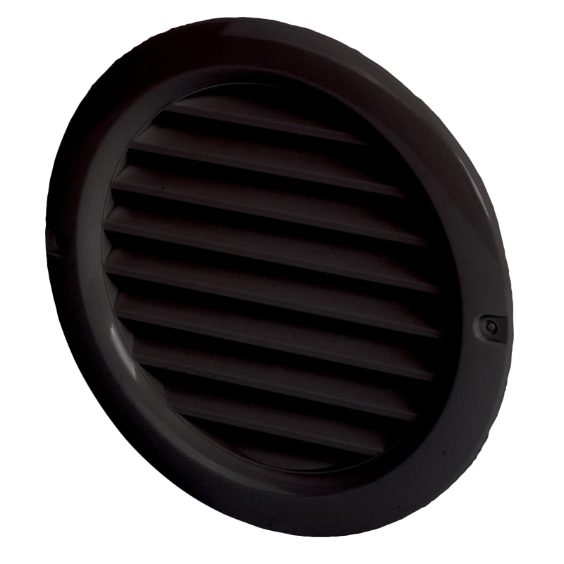 Grille PR100 round with spigot Ø100 black (119789)