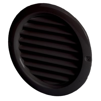 Grille PR100 round with spigot Ø100 black