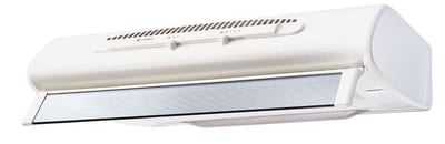 Flexit Gourmet-MW Under-Cabinet Kitchen Extractor Hood, White, Ø125 mm