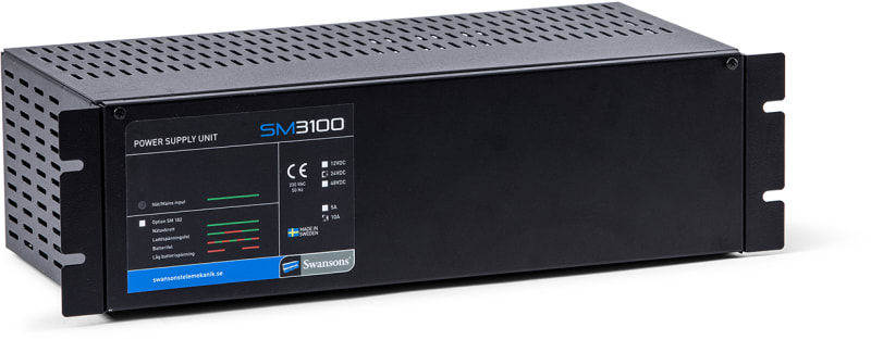 Strömf 19" SM3100 24V 10A Battpl (SM3100 24/10)