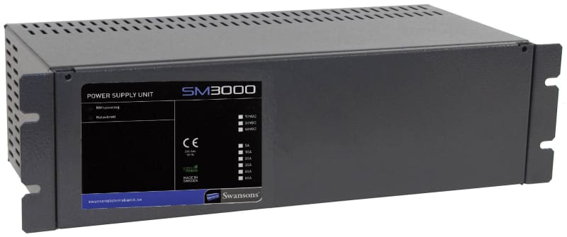 Likriktare 19" SMC 24V 15A (SMC3000-24/15)