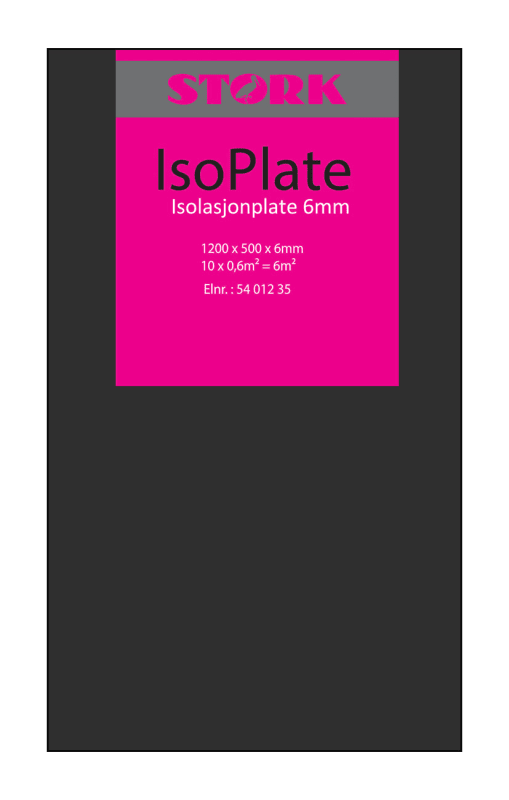 IsoPlate Insulation Plate 1200X500X6MM (104053)
