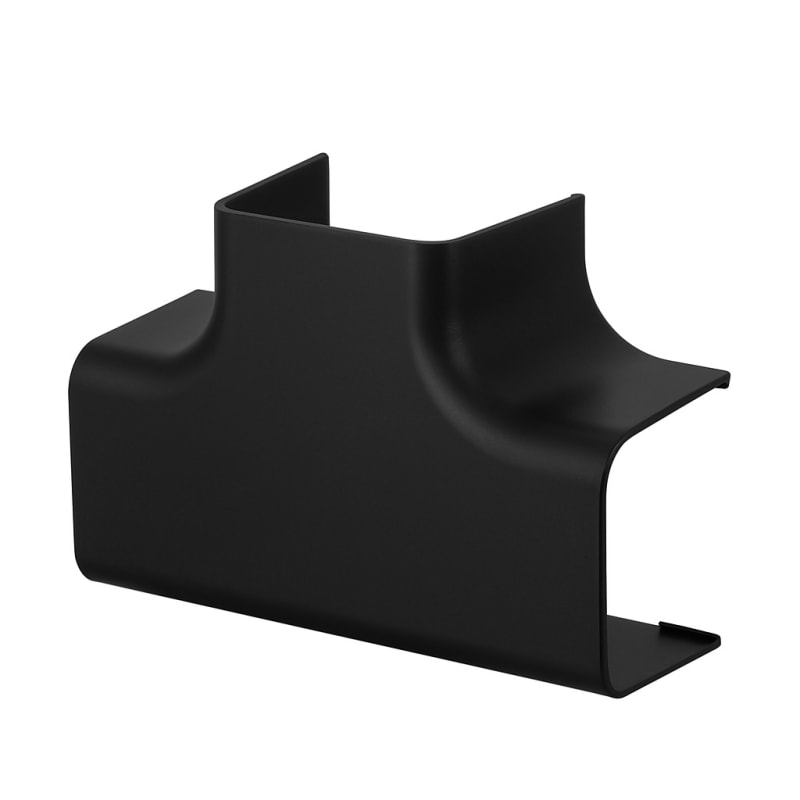T-joint, channel, 80 x 60mm, black (CON80ABK)