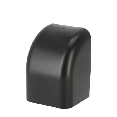 End termination., channel, 80 x 60mm, black