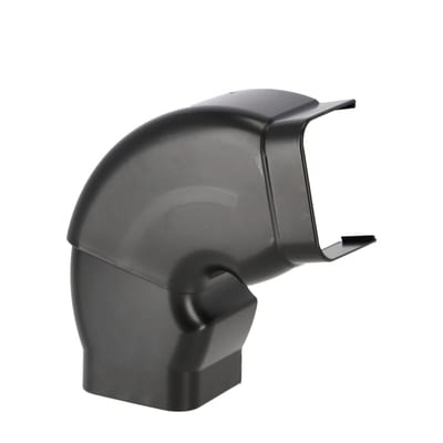 Reg. bend, channel, 80 x 60mm, black
