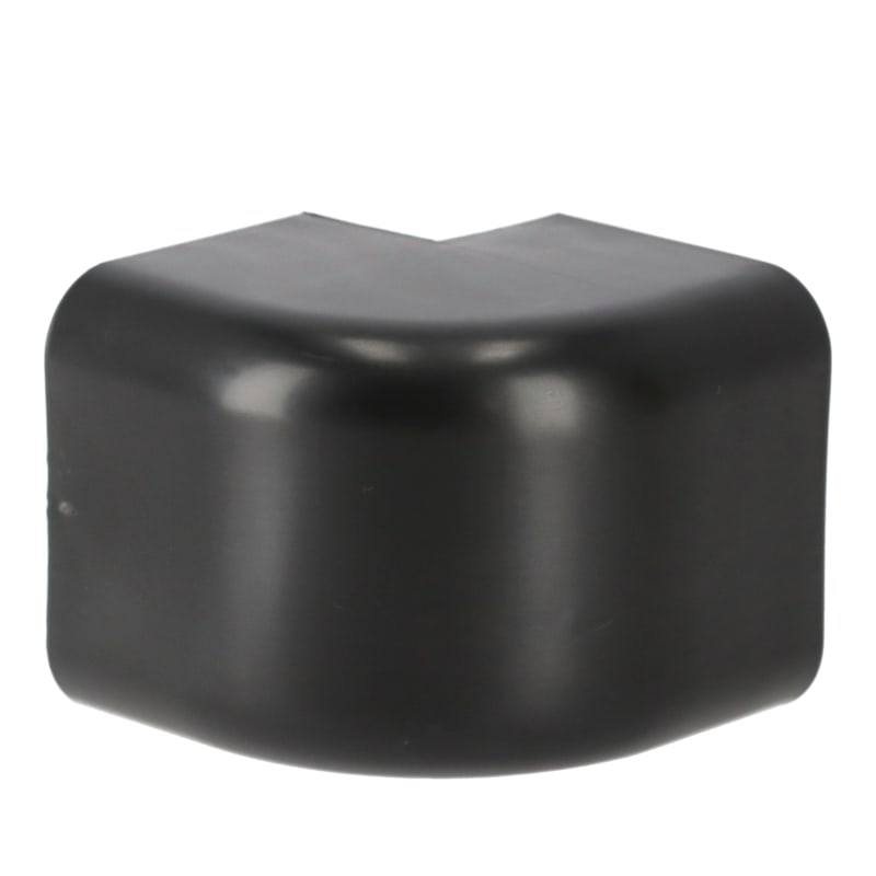 External. bend, channel, 80 x 60mm, black (CONTP80BK)
