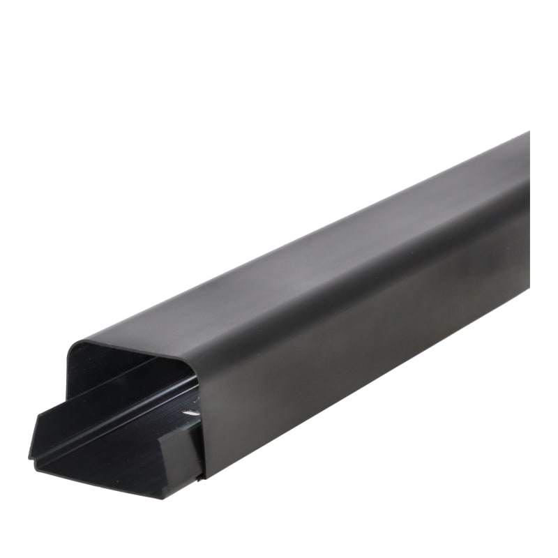 Channel, 80 x 60mm, black, "Full Cover" 2M (CONCP80BK)