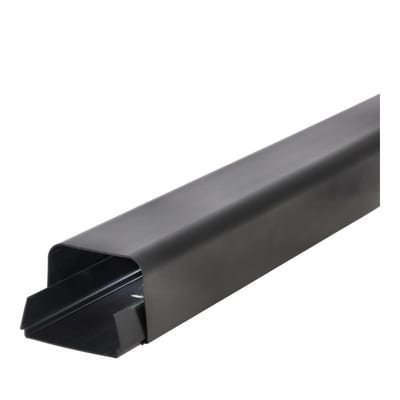 Channel, 80 x 60mm, black, "Full Cover" 2M