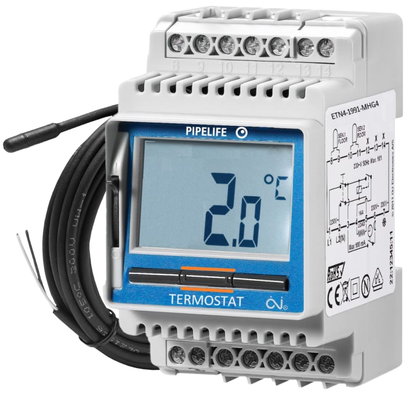 Pipelife ETN4-1991 Thermostat 3600 W with Remote Sensor (70024096)