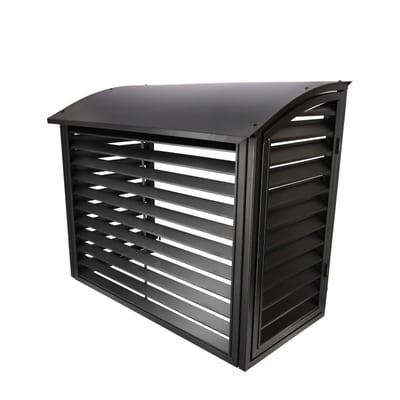 Heat pump housing metal, "Stand. Black Matt"