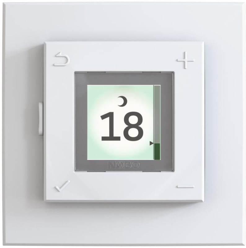 Nobo NTB-2T Room and Floor Thermostat with Weekly Timer, White (X-86000103)