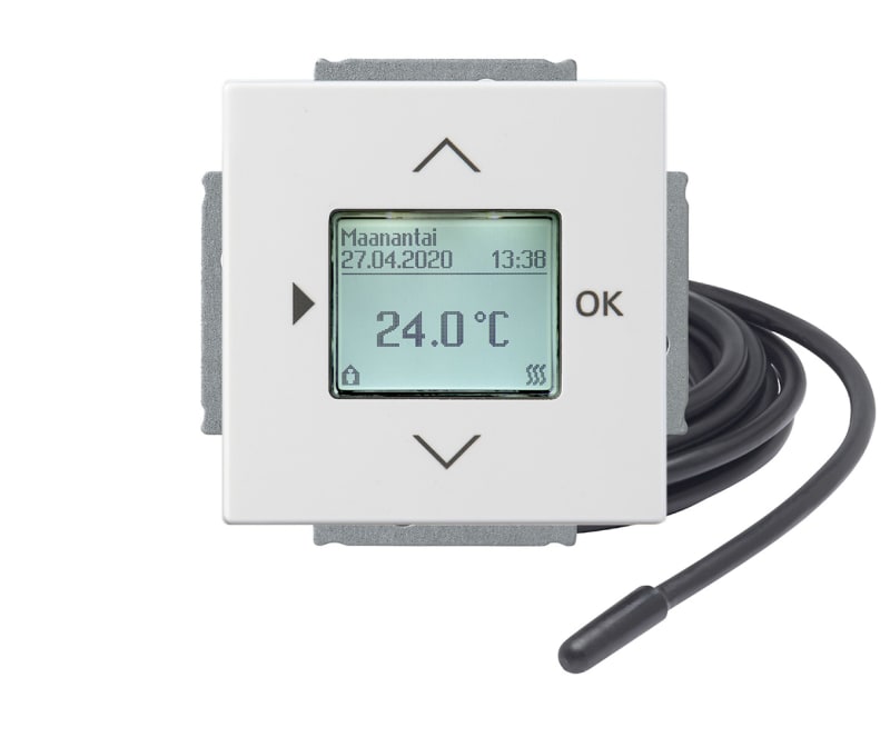 ABB 2TKA00004035 Impressivo Recessed Thermostat with Display and Floor Sensor