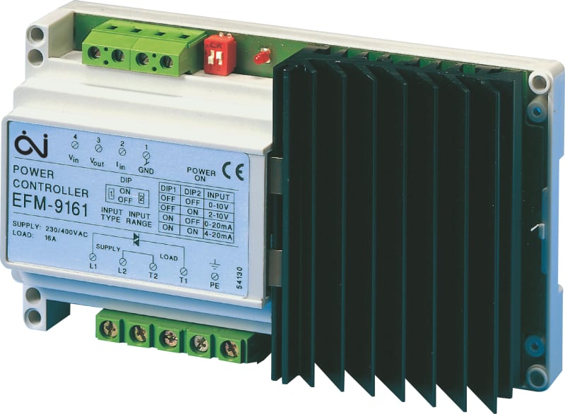 EFM 9161 Power Regulator for Electric Heating, Panel-Mounted, 16 A (OJ1241)