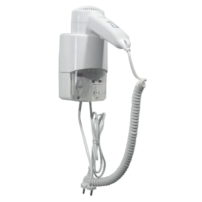 Knut Bo SC0030 Hair Dryer, White, with Wall Bracket