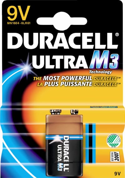 Duracell Ultra 6LR61 (9V) 1 PK